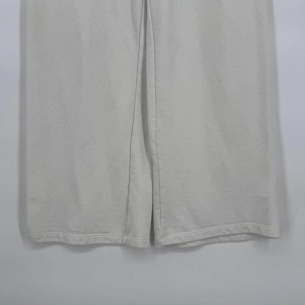 H&M Pants Womens XS White Fleece Wide Leg Elastic Waist Pockets Lounge Basic - Picture 5 of 11